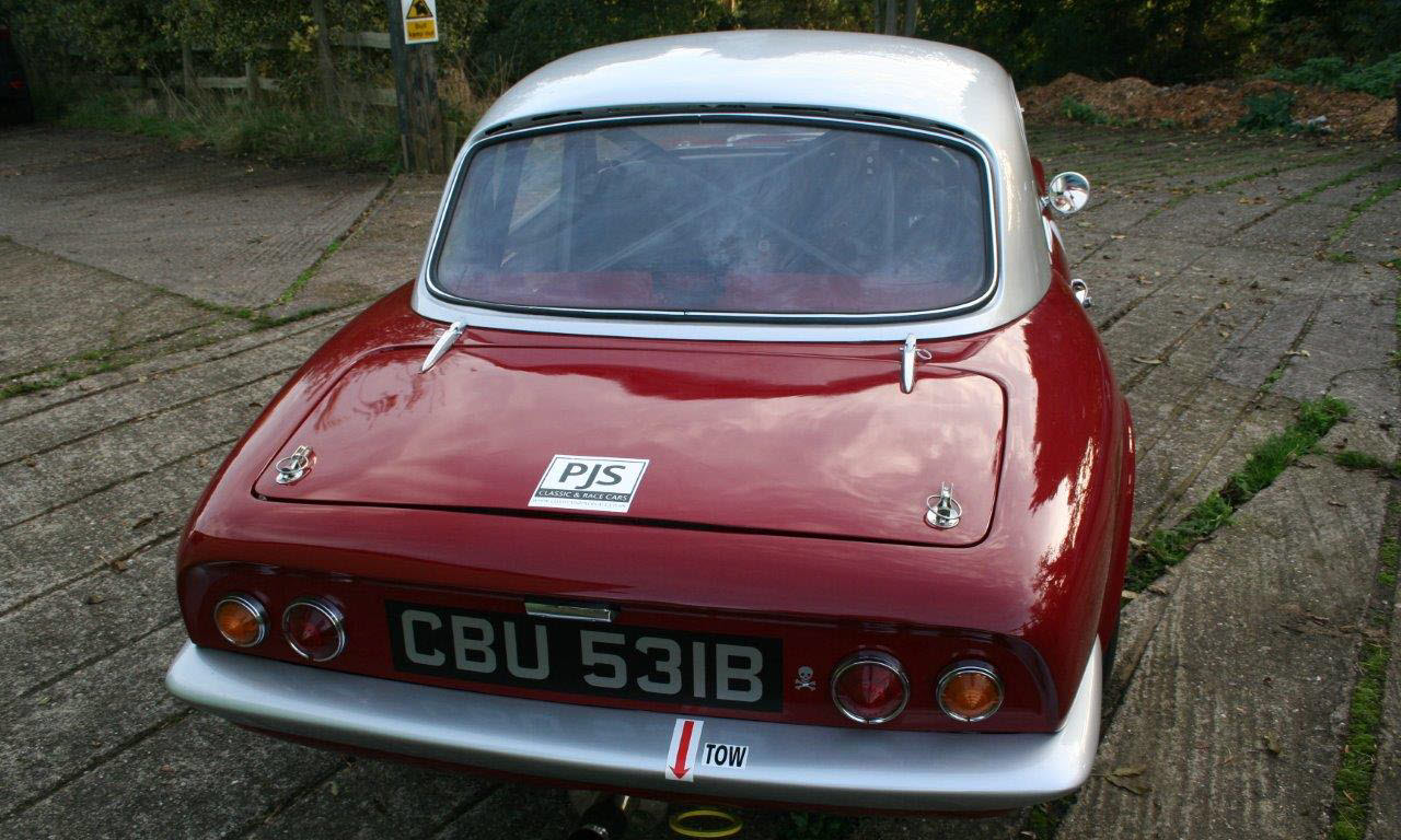 Maquette Auto Matrix 1:43, Lotus Elan 26R Coupé #62 Racing 1964, Or Et Vert
